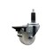 Service Caster 3'' Nylon Swivel 1-1/8'' Expanding Stem Caster with Brake SCC-EX20S314-NYS-PLB-118 - alternate 1